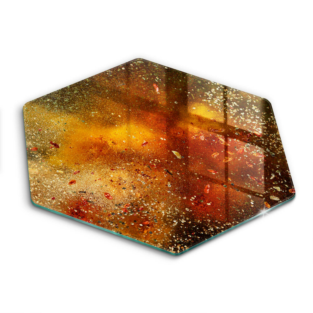 Chopping board Colorful spices