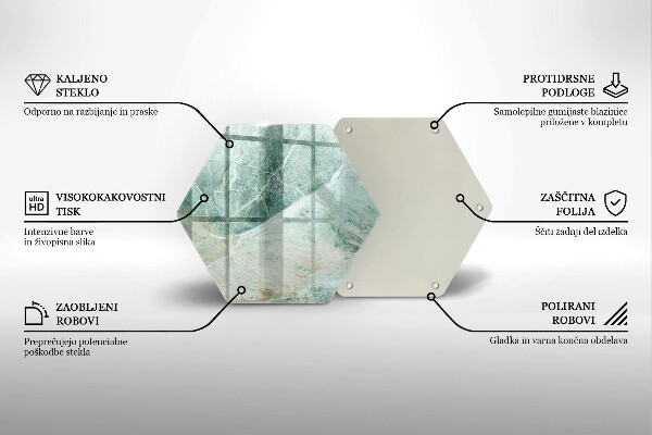 Kitchen worktop protector Stone structure