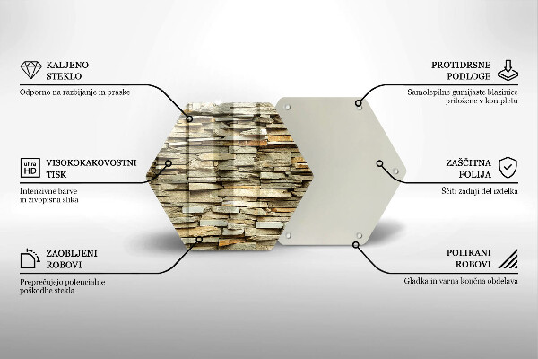 Chopping board Decorative stones