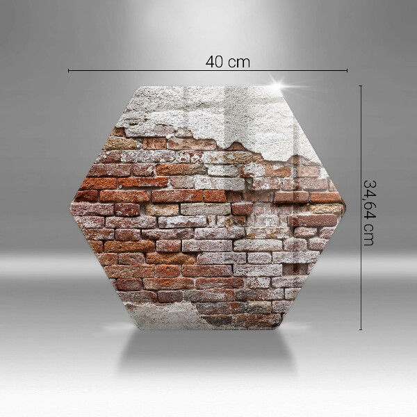 Chopping board Old wall of brick and concrete