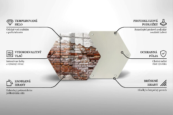 Chopping board Old wall of brick and concrete