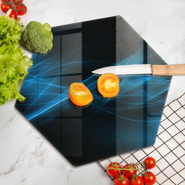 Kitchen worktop protector Blue smoke abstraction