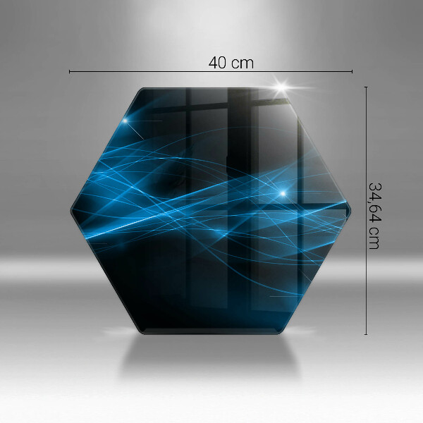 Kitchen worktop protector Blue smoke abstraction