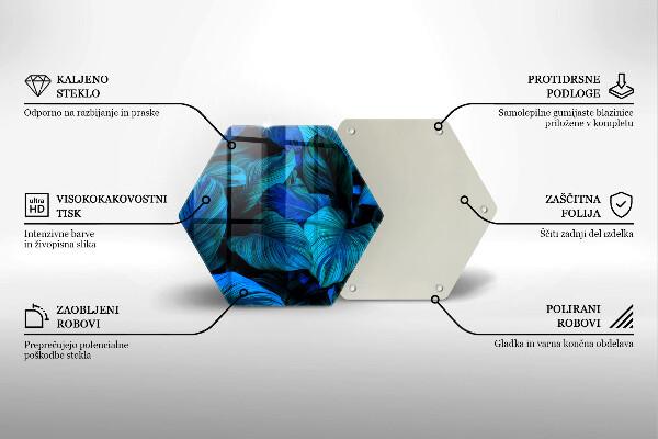 Chopping board glass Jungle vegetation leaves