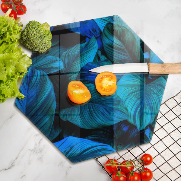 Chopping board glass Jungle vegetation leaves