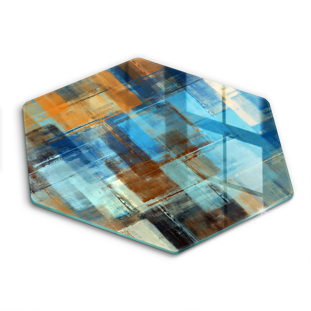 Chopping board glass Painted background