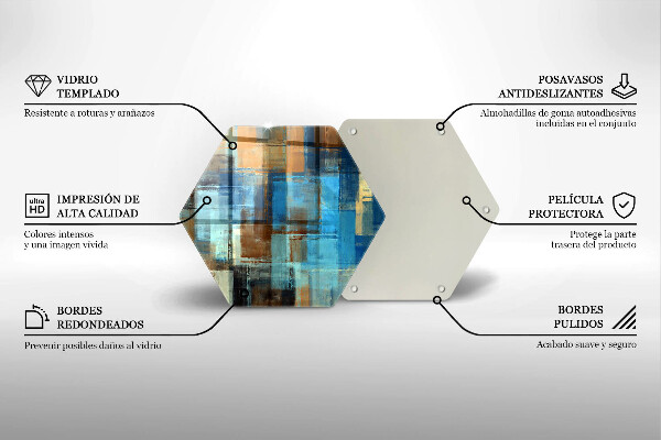 Chopping board glass Painted background