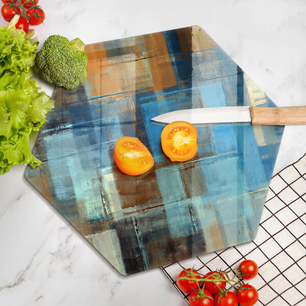 Chopping board glass Painted background