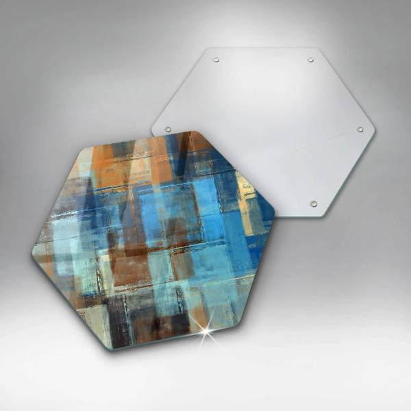 Chopping board glass Painted background