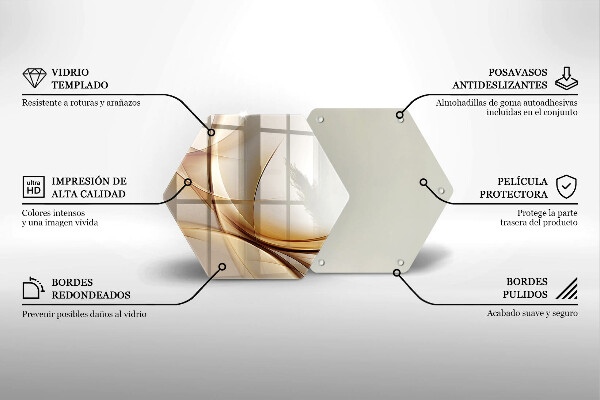 Kitchen worktop protector Abstraction shapes