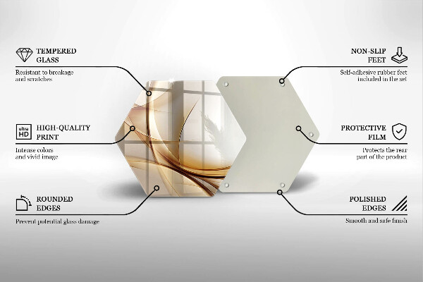 Kitchen worktop protector Abstraction shapes