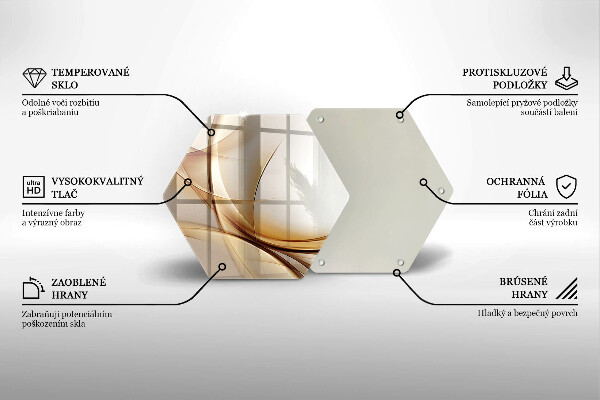 Kitchen worktop protector Abstraction shapes