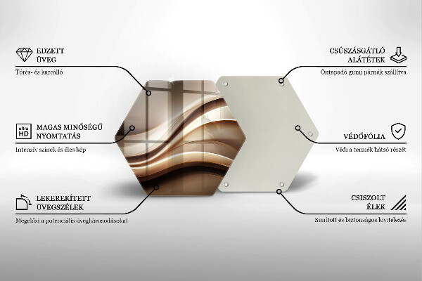 Kitchen worktop protector Abstraction mild lines