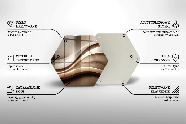 Kitchen worktop protector Abstraction mild lines