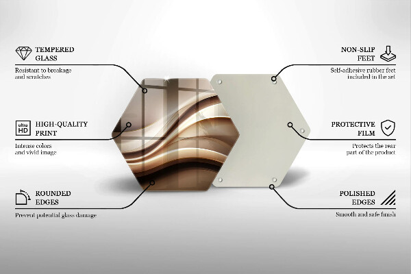 Kitchen worktop protector Abstraction mild lines