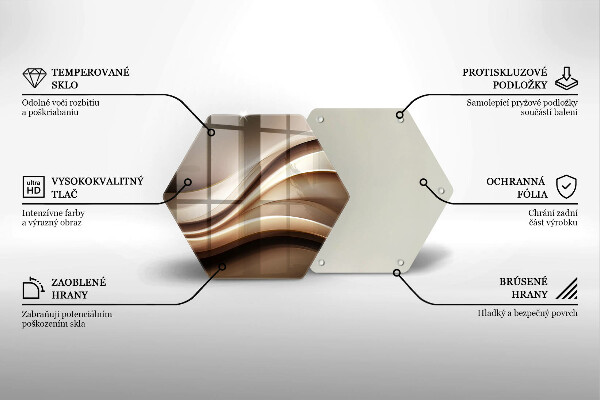 Kitchen worktop protector Abstraction mild lines