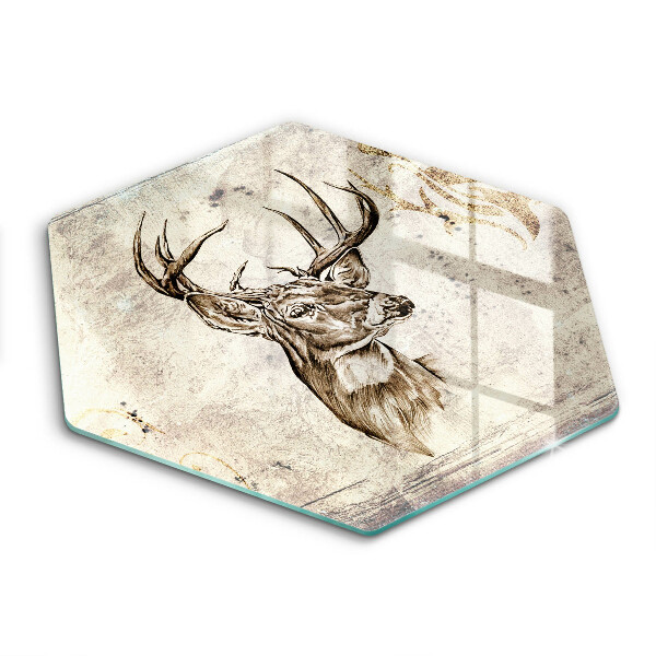 Chopping board Illustration deer animal