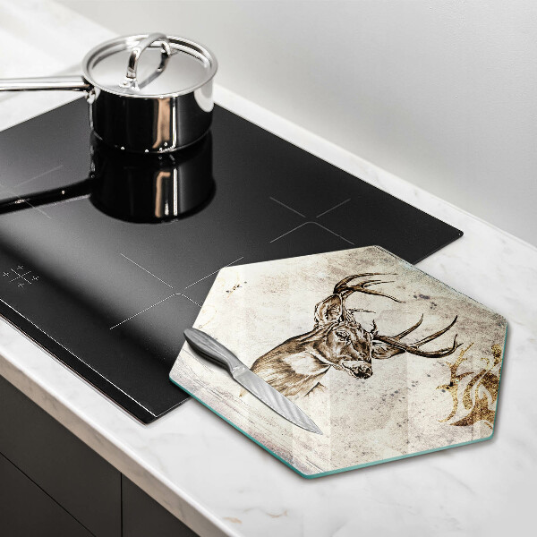 Chopping board Illustration deer animal