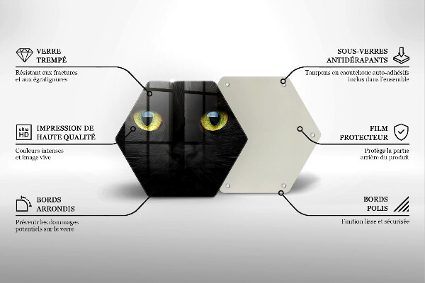 Kitchen worktop protector Animal cat eyes