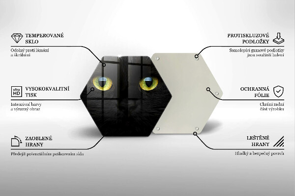 Kitchen worktop protector Animal cat eyes