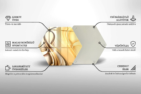 Kitchen worktop protector Abstraction of smoke