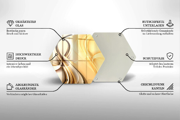 Kitchen worktop protector Abstraction of smoke