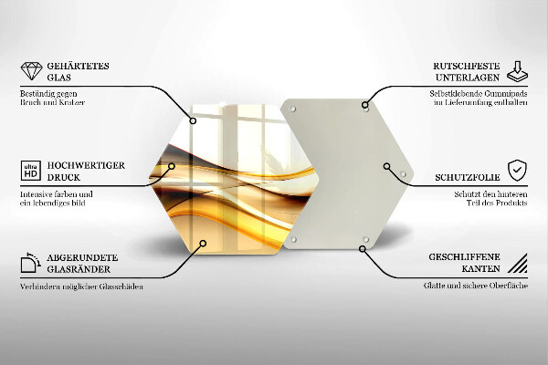 Kitchen worktop protector Abstraction smoke lines