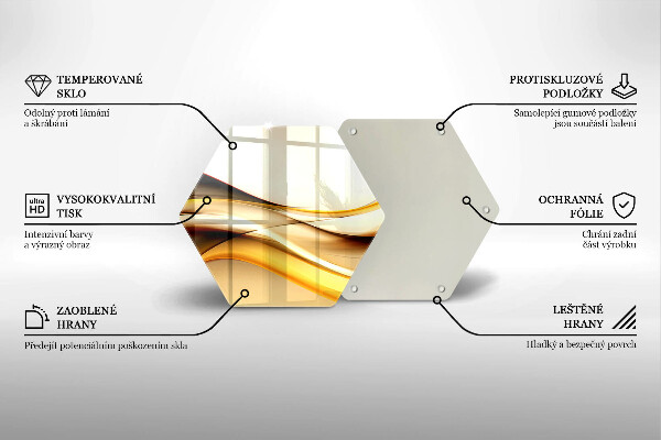 Kitchen worktop protector Abstraction smoke lines