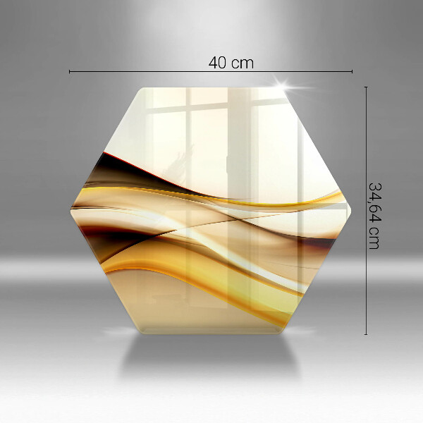 Kitchen worktop protector Abstraction smoke lines