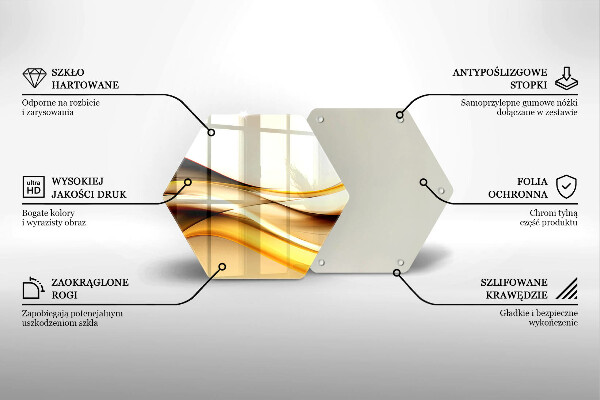 Kitchen worktop protector Abstraction smoke lines