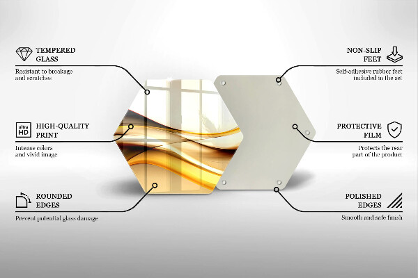 Kitchen worktop protector Abstraction smoke lines