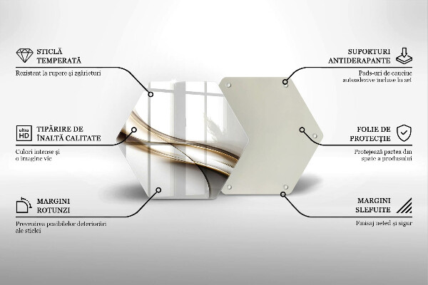 Kitchen worktop protector Mild abstraction lines