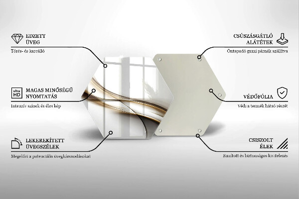 Kitchen worktop protector Mild abstraction lines