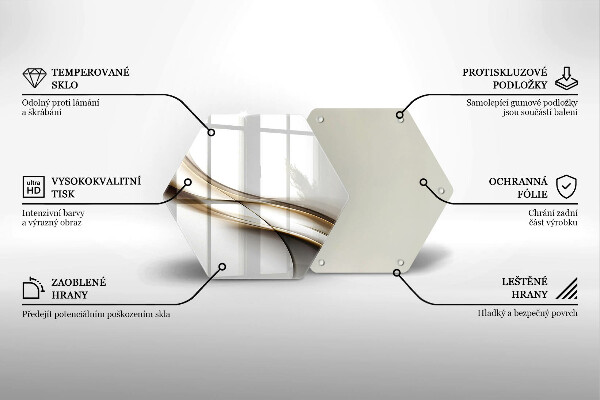 Kitchen worktop protector Mild abstraction lines