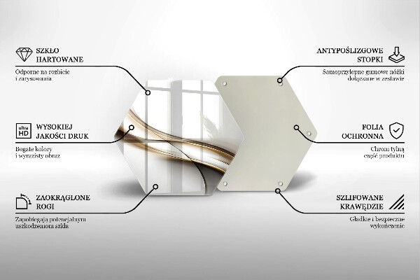 Kitchen worktop protector Mild abstraction lines