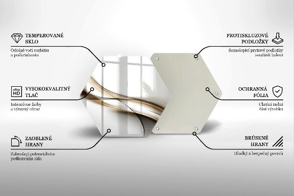 Kitchen worktop protector Mild abstraction lines