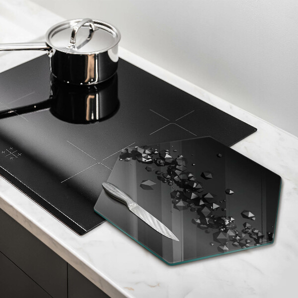Kitchen worktop protector 3D shapes abstraction