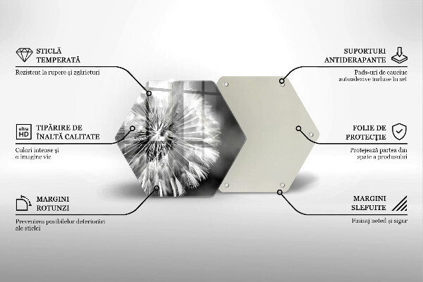 Cutting board Delicate dandelion