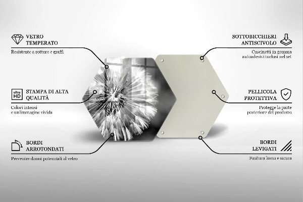 Cutting board Delicate dandelion