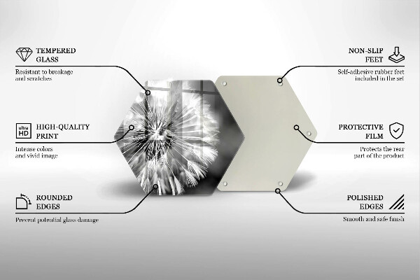 Cutting board Delicate dandelion