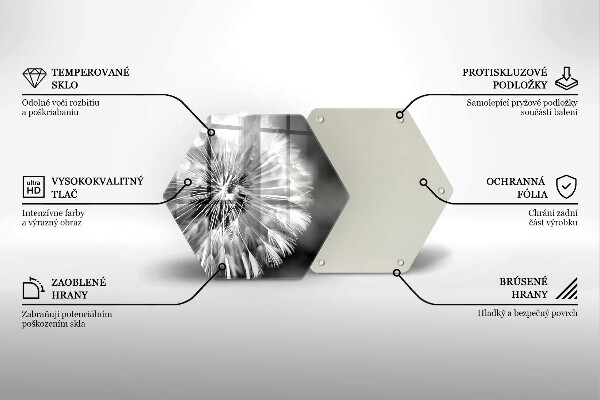 Cutting board Delicate dandelion