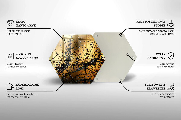 Cutting board Rosa and dandelions
