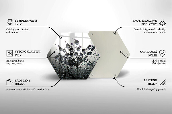 Cutting board Dandelions and dew