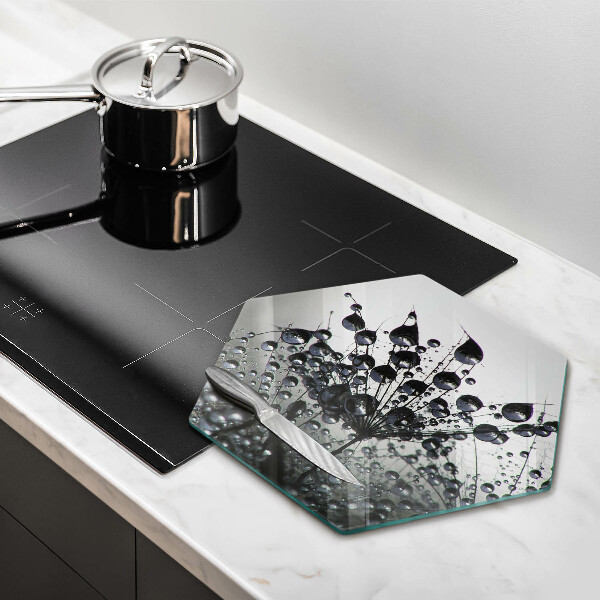 Cutting board Dandelions and dew