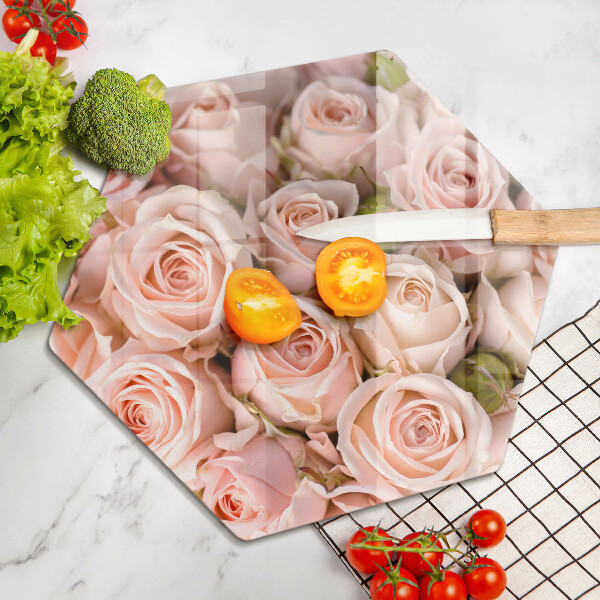 Chopping board A delicate bouquet of roses