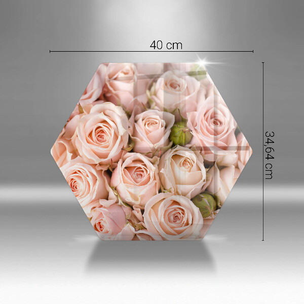 Chopping board A delicate bouquet of roses