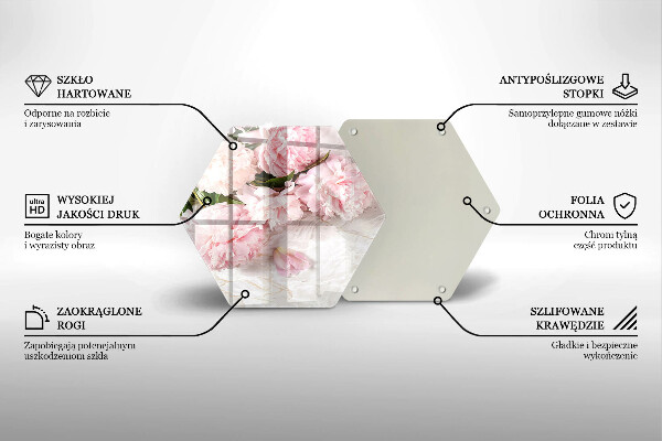 Kitchen worktop protector Delicate roses flowers