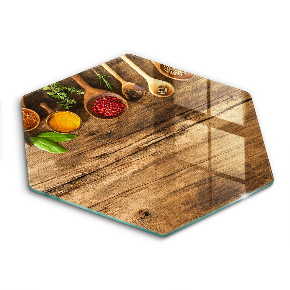 Kitchen worktop protector Wooden spices