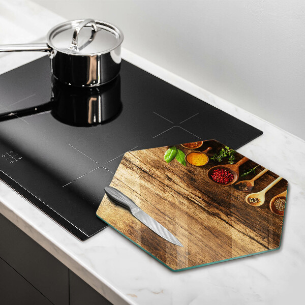 Kitchen worktop protector Wooden spices