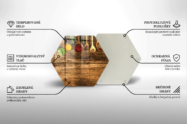 Kitchen worktop protector Wooden spices